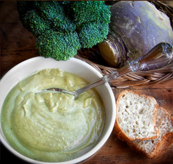 Potage navet et brocolisans gluten