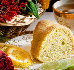 Gâteau doré sans gluten