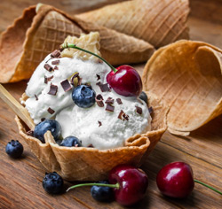 Cornet gaufré sans gluten