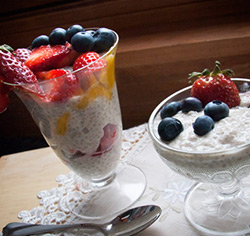 Pouding fruité au chia