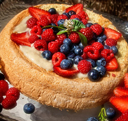 Génoise aux petits fruits