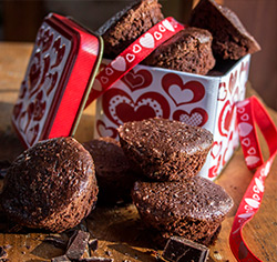 Mini-brownies sans gluten