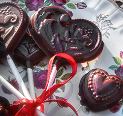 Sucettes au chocolat sans gluten