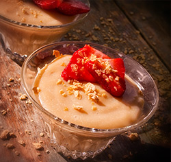 Blanc-manger 
au sucre d'érable sans gluten
