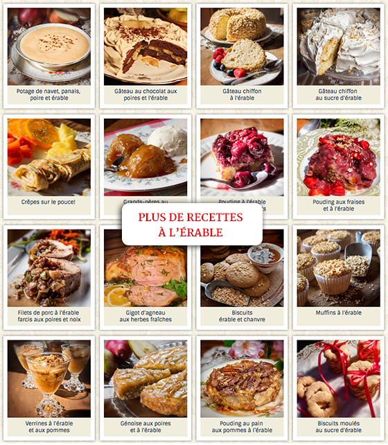 Recettes sans gluten à l'érable