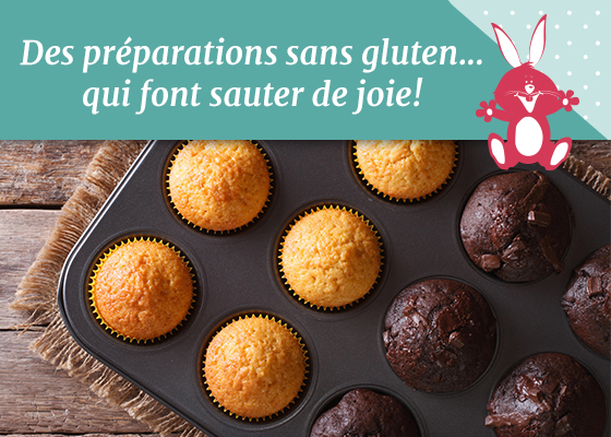 Des préparations sans gluten qui font sauter de joie !