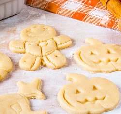 Recette Biscuits moulés 
d'halloween sans gluten