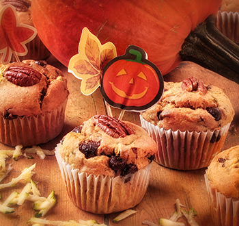 Recette Muffins citrouille 
et courgette sans gluten