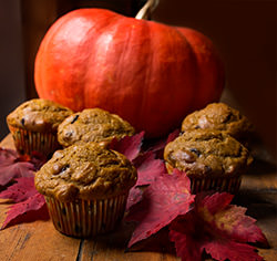 Recette Muffins épicés à la citrouille à la merveilleuse sans gluten