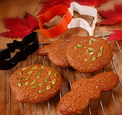 Recette Biscuits mélasse au beurre de graines de citrouille sans gluten