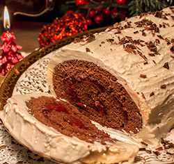 Bûche à la crème glacée