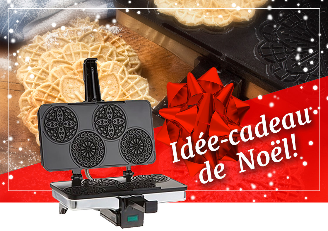 Idée-cadeau : Presse à pizzelle