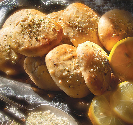 Biscuits chanvre et citron sans gluten