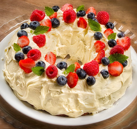 Recette Gâteau citronné aux petits fruits sans gluten