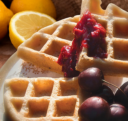 Gaufres au citron sans gluten