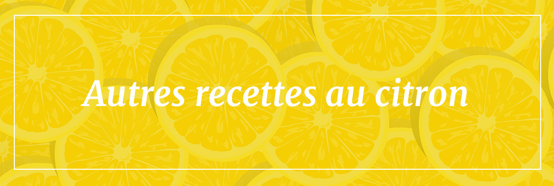 Autres recettes sans gluten au citron.