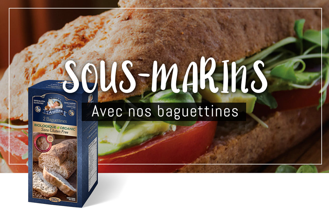 Sous-marins avec nos baguettines sans gluten