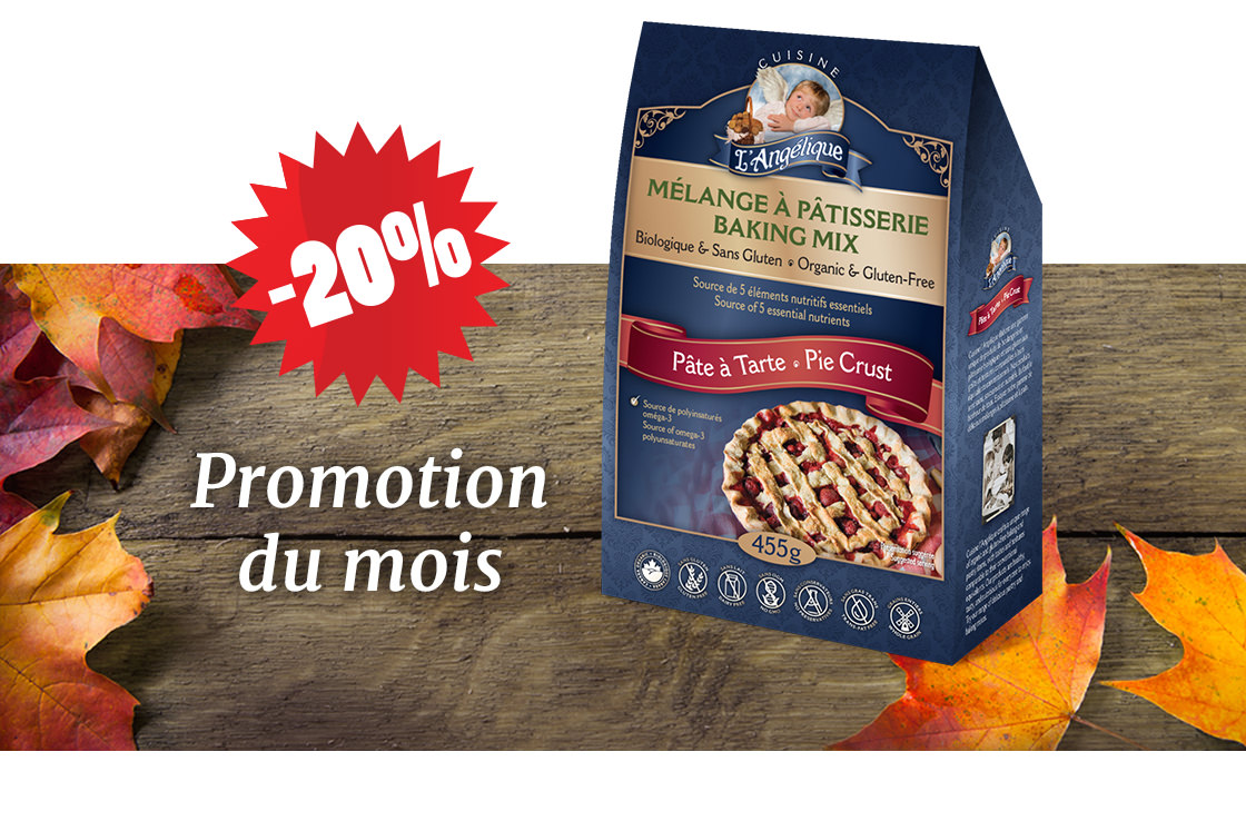 Promotion du mois sur le mélange à pâte à tarte