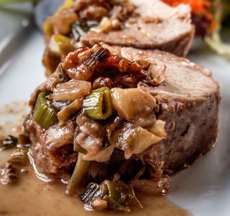 Recette sans gluten Filets de porc à l’érable aux poires et aux noix