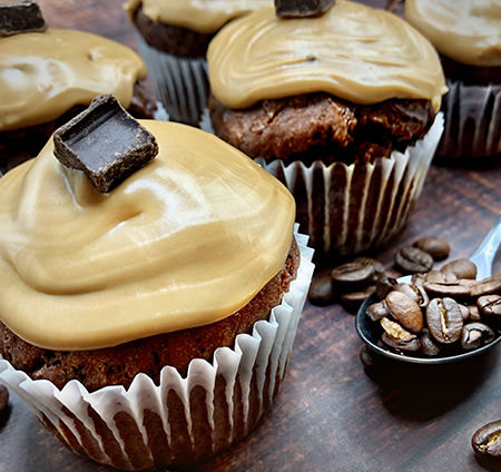 Recette sans gluten Muffins 
choco-café