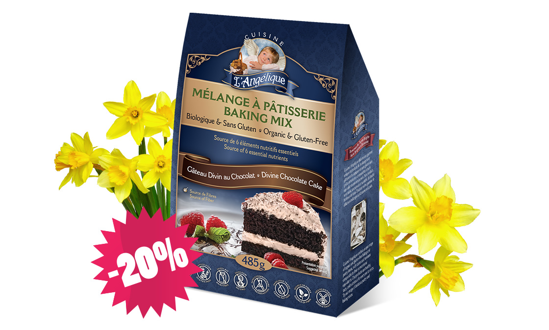 Produit en promotion - MÉLANGE À GÂTEAU DIVIN - Délicieux et sans gluten