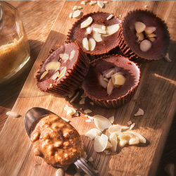 Recette sans gluten Bouchées chocolat
et beurre d'amande
