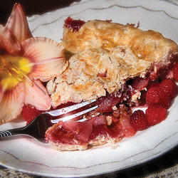 Recette sans gluten Tarte poires et framboises