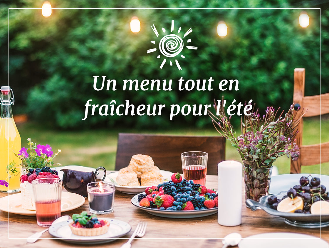 Un menu tout en fraîcheur pour l’été -Délicieux et sans gluten