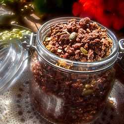 Céréales granola 
au chocolat - Recette sans gluten