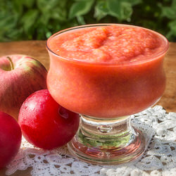 Compote de  pommes et prunes  - Recette sans gluten