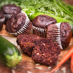 Muffins carrottes, courgettes et tournesol - Recette sans gluten