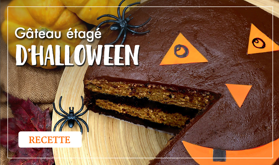 Gâteau étagé d'Halloween