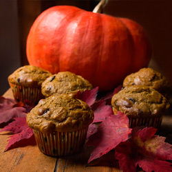 Muffins épicés
à la citrouille sans gluten