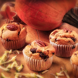 Muffins citrouille et courgette sans gluten