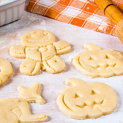 Biscuits moulés
d'Halloween sans gluten