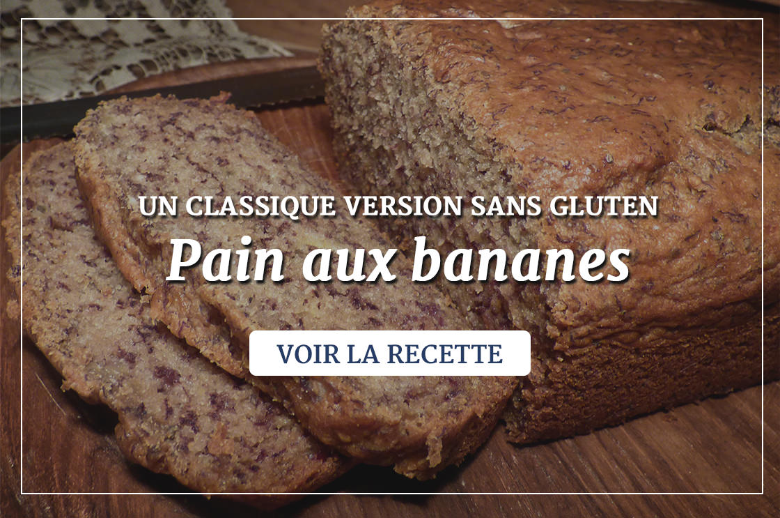 Pain aux bananes sans gluten