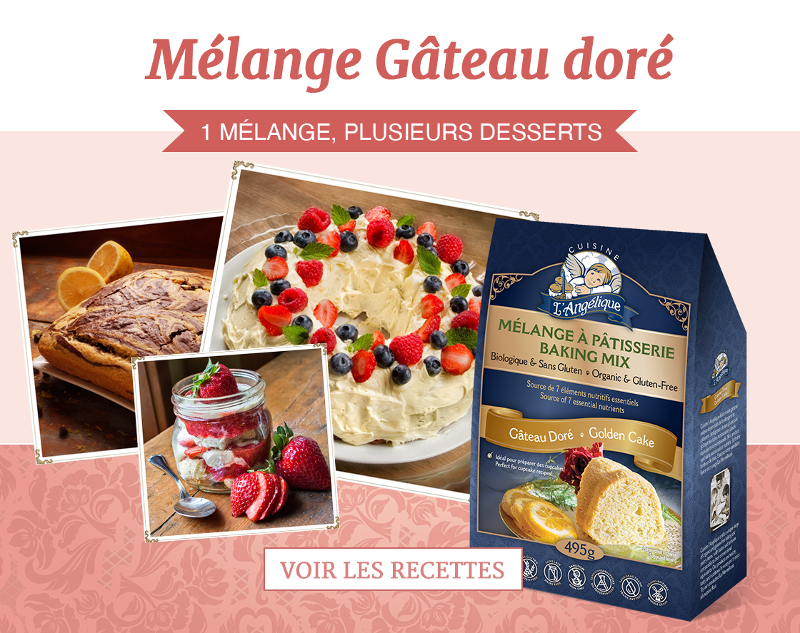 Promotion Mélange Gâteau doré sans gluten
