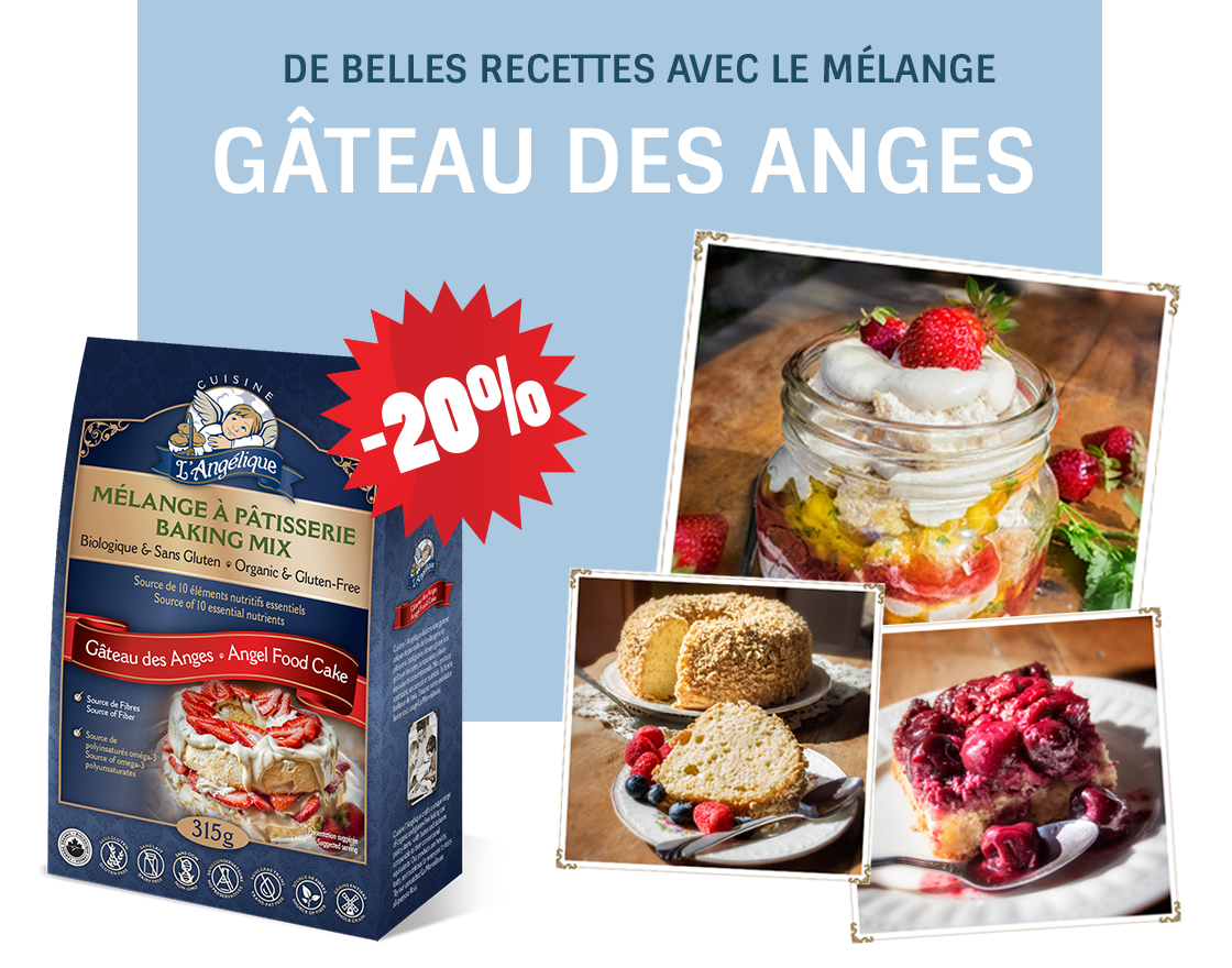 De belles recettes avec le mélange Gâteau des anges