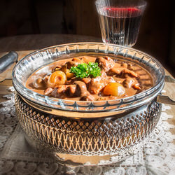 Agneau à la bourguignonne - Recette sans gluten