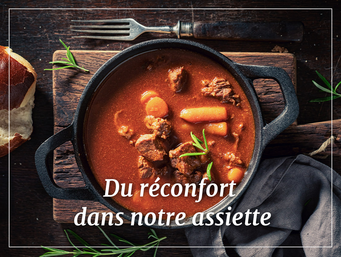 Du réconfort dans notre assiette. Recettes sans gluten et sans produits laitiers.