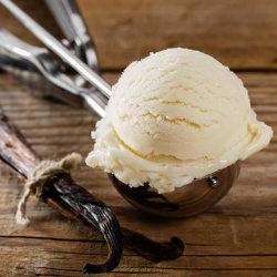 Crème glacée à la vanille sans produits laitiers