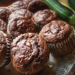 Muffins choco-courgettes sans gluten