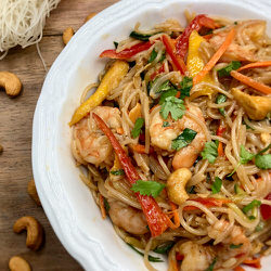 Salade thaï de vermicelles et crevettes