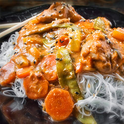 Recette sans gluten Médaillons de porc thaï