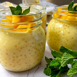 Recette sans gluten Perles de tapioca à la mangue