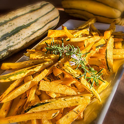 Frites de courge sans gluten
