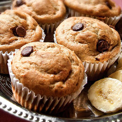 Muffins choco-bananes sans gluten