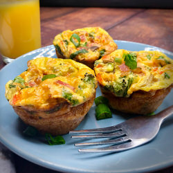 Omelettes-muffins sans gluten