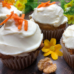 Petits gâteaux aux carottes sans gluten