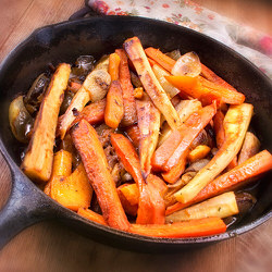 Légumes d'hiver braisés sans gluten